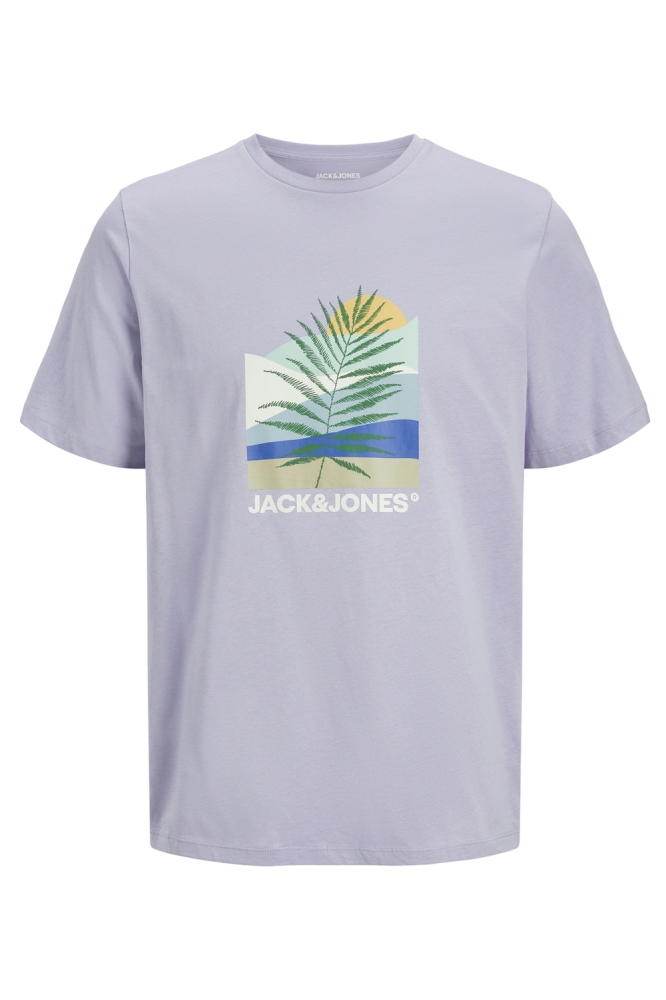 JJBARBADOS TEE SS CREW NECK 12269416 LANGUID LAVENDER